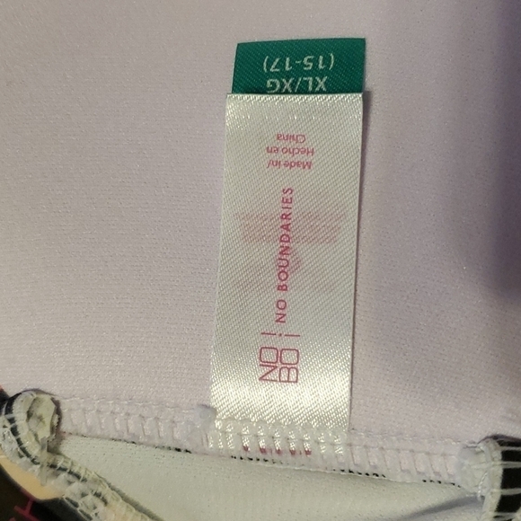 No Boundaries Graphic Print Pushup Bikini Top Sz 15-17 Juniors NWT - Picture 5 of 7